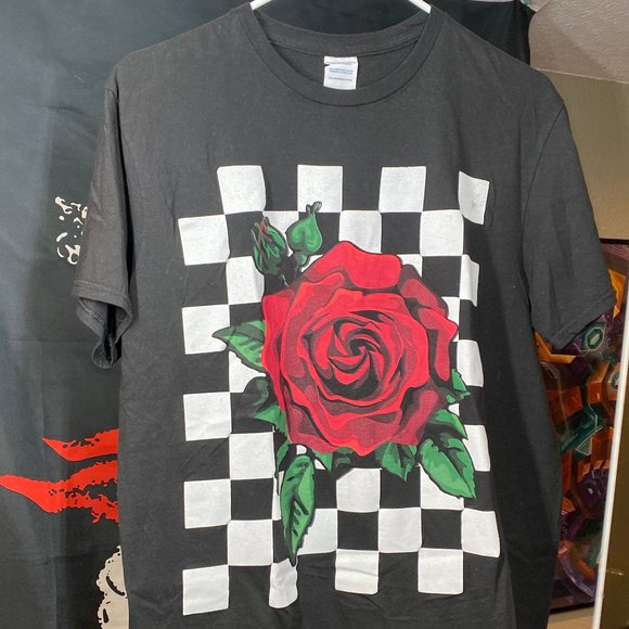 Other - Rose checker rude boy shirt